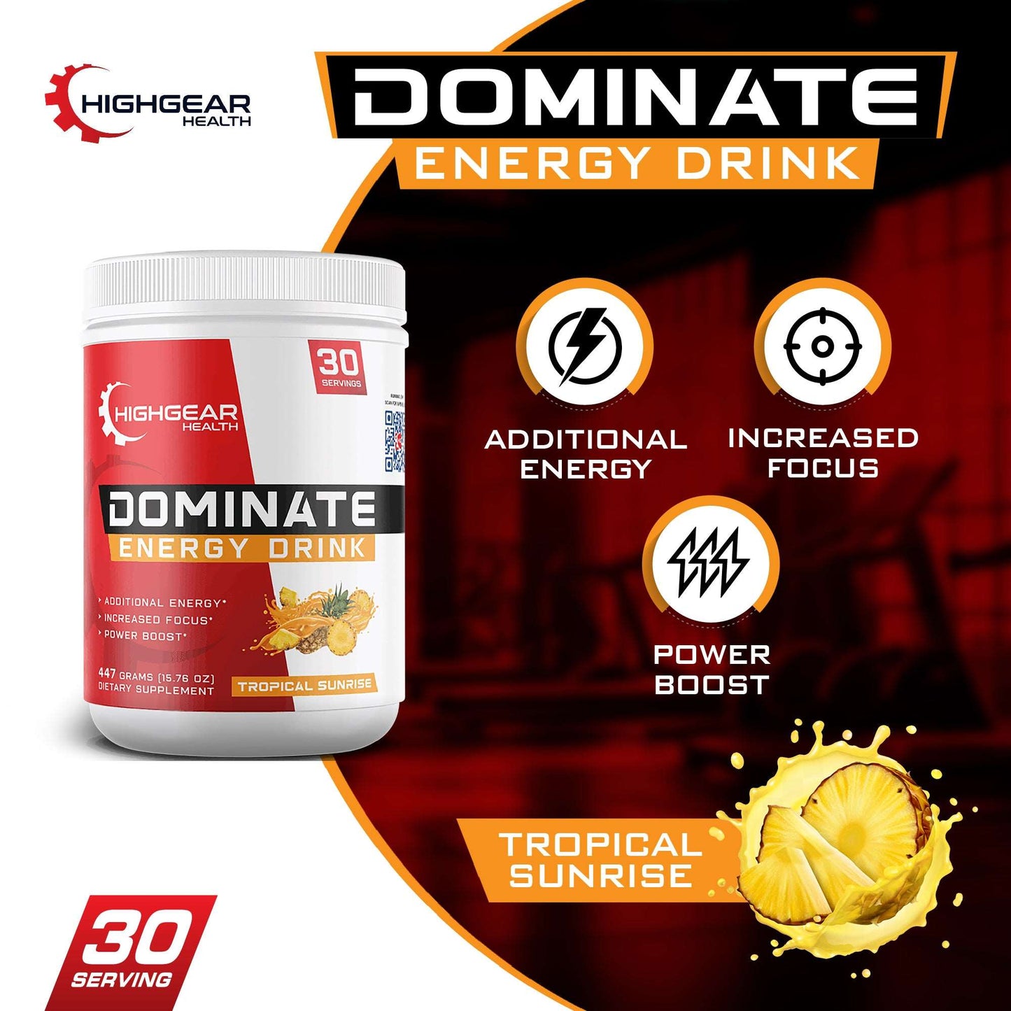 Dominate - Energy Drink (Tropical Sunrise)