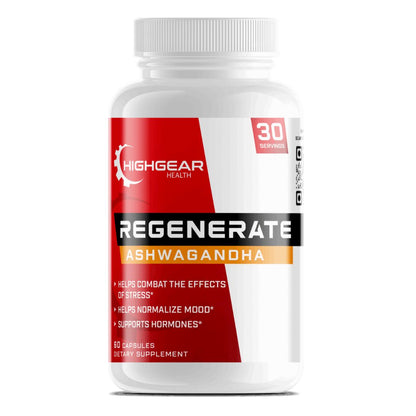Regenerate - Organic Ashwagandha, Powerful Adoptogen, reduce Cortisol